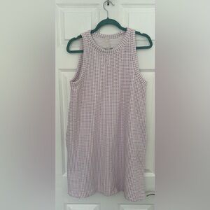 Ann Taylor Loft - Lou & Grey Lavender Checkered Mini Dress